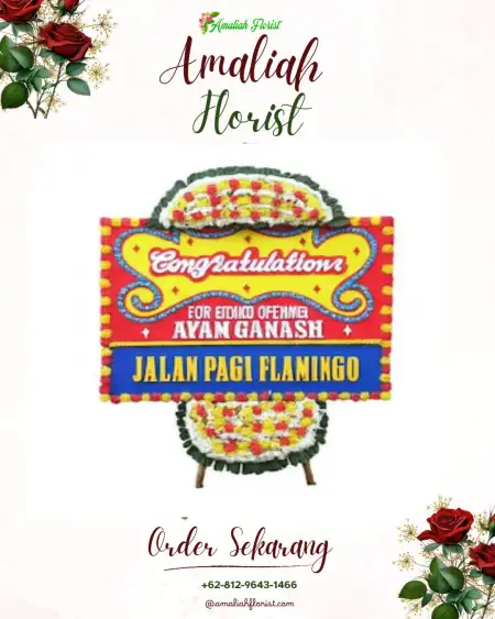 Sewa Papan Bunga Ganti Warno